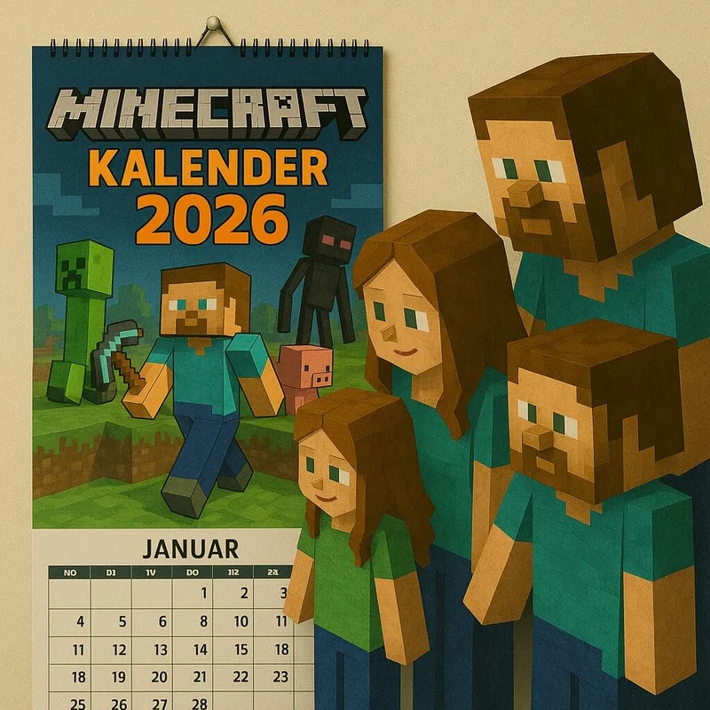 Die besten Minecraft-Kalender 2026: Für Fans, Familien & junge Baumeister