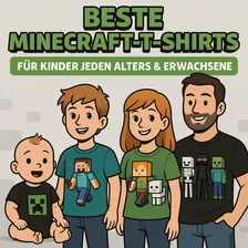 Minecraft-T-Shirts für Kinder und Erwachsene