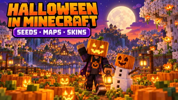 Halloween in Minecraft: Seeds, Maps und Skins für Kinder
