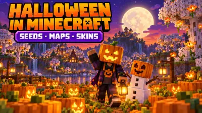 Halloween in Minecraft: Seeds, Maps und Skins für Kinder