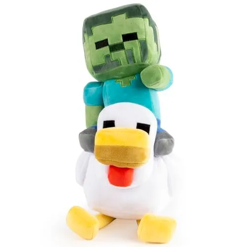 Jay Franco Minecraft Chicken Jockey Plüschkissen
