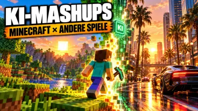 KI-Mashups: Minecraft in GTA, Mario & Co. – echt oder fake?