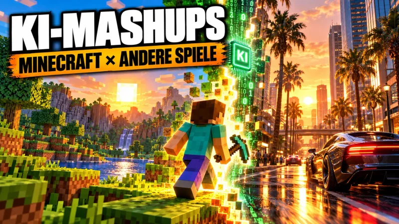 KI-Mashups: Minecraft in GTA, Mario & Co. – echt oder fake?