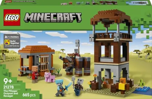 LEGO Minecraft Ein Verwüster am Plünderer-Außenposten 21278