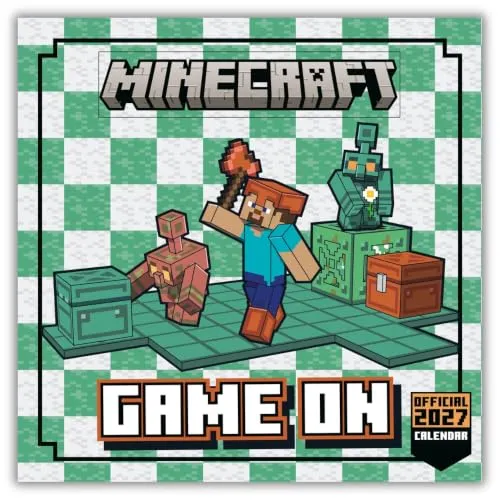Minecraft 2027 Square Calendar