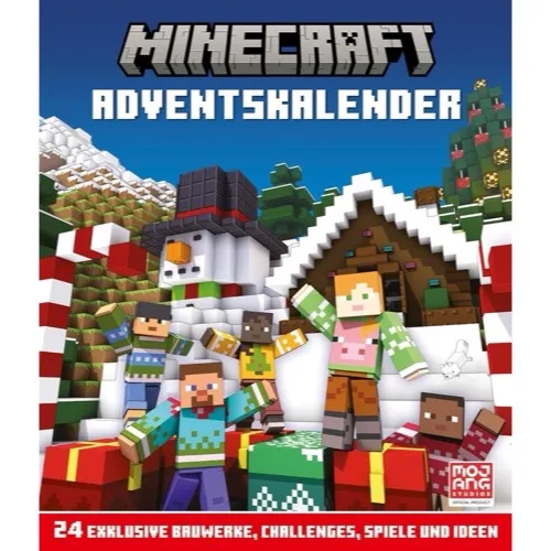 Minecraft Adventskalender. 24 exklusive Bauwerke, Challenges, Spiele und Ideen