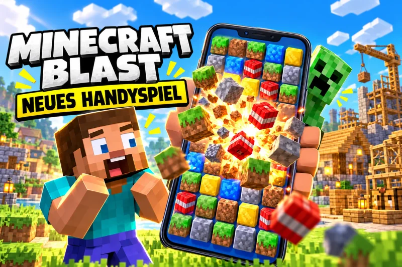 Minecraft Blast: Das Puzzle-Handyspiel von Mojang und King