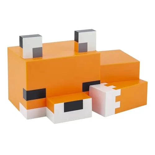 Minecraft Fuchs Nachtlicht - Offiziell lizenziert, Süße Lampe, Geschenk für Jungs & Mädchen, Gaming-Zimmerzubehör & Deko fürs Kinderzimmer