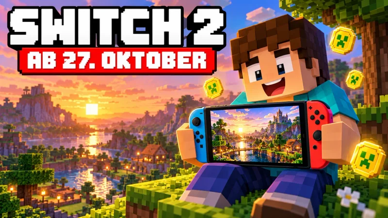 Minecraft auf der Switch 2: Gratis-Upgrade, Preise, Minecoins