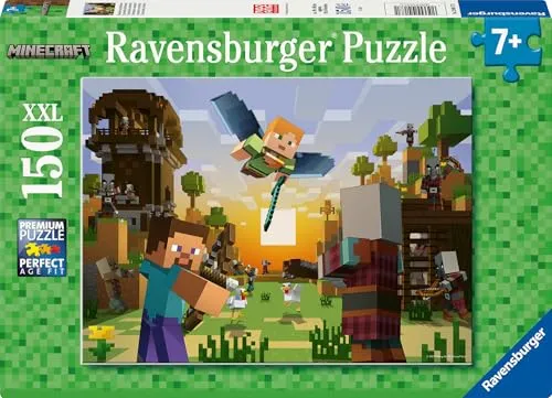 Ravensburger Puzzle Minecraft Baukunst und Abenteuer - 150 XXL Teile