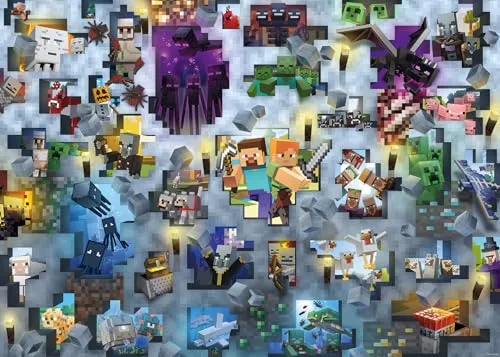 Ravensburger Puzzle Minecraft Mobs - 1000 Teile