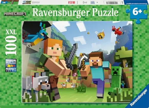 Ravensburger Puzzle Minecraft Steve und Alex - 100 XXL Teile