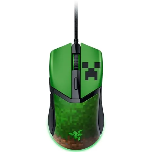 Razer Cobra Minecraft Edition - Leichte kabelgebundene Gaming-Maus