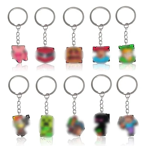 yeemeen Gaming Anime Figuren Schlüsselanhänger Set für Kinder