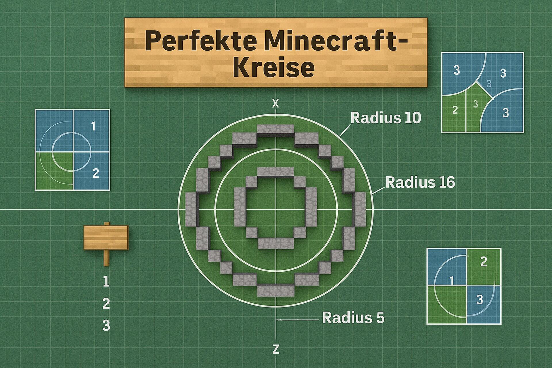 So erstellst du den perfekten Kreis in Minecraft