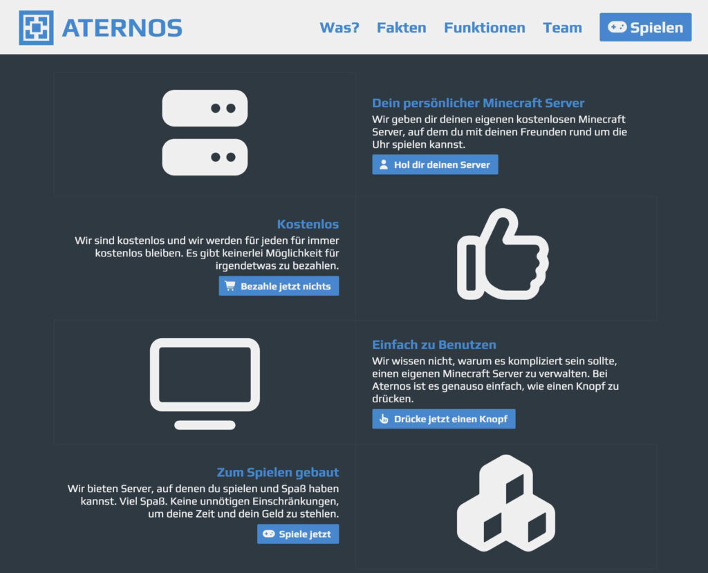 Aternos bietet kostenlose Minecraft-Server an - fragt sich, wie die Performance ist