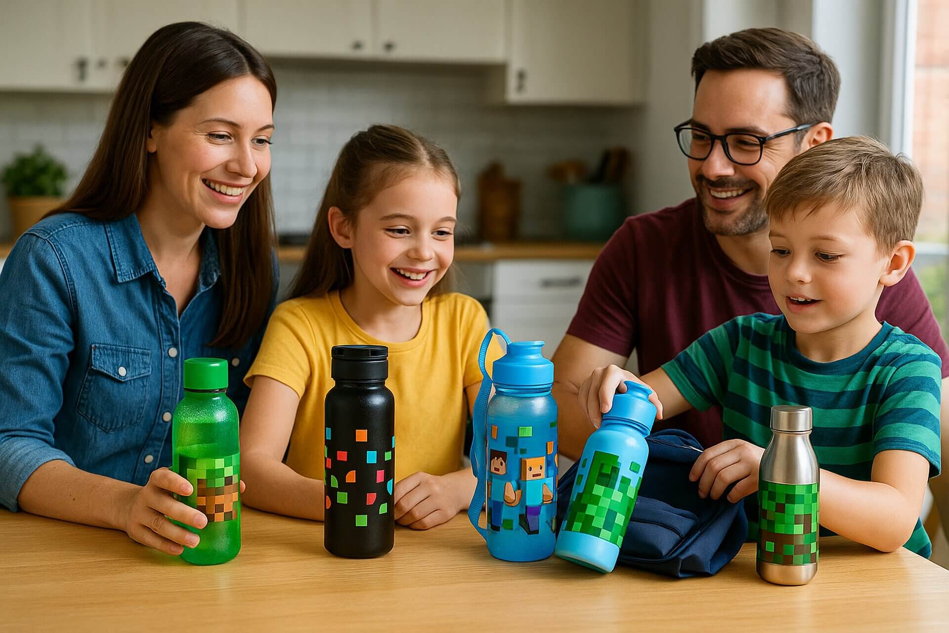 Minecraft-Trinkflaschen für Kinder – Überblick